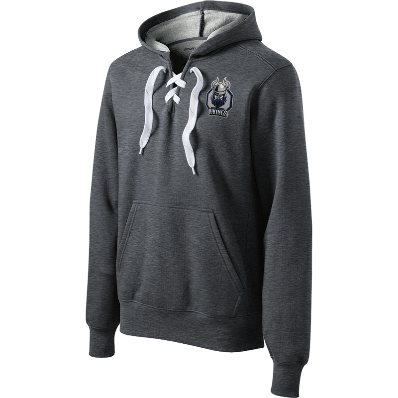 East Coast Vikings (Mens) Lace Up Pullover Hooded Sweatshirt