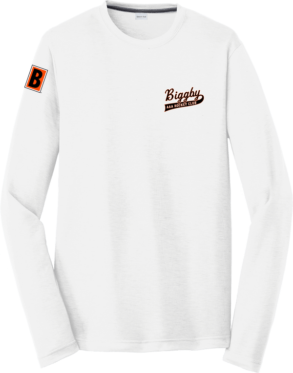 Biggby Coffee AAA Long Sleeve PosiCharge Competitor Cotton Touch Tee