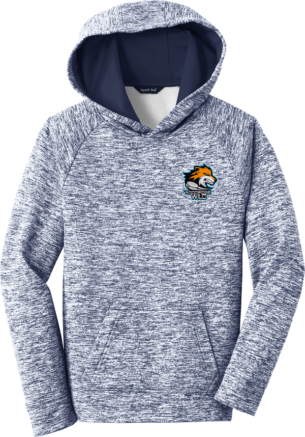 Woodridge Wild Youth PosiCharge Electric Heather Fleece Hooded Pullover