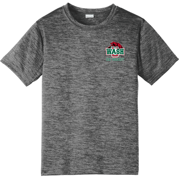 Wash U Youth PosiCharge Electric Heather Tee