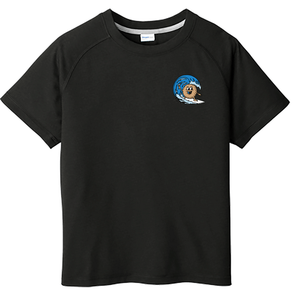 BagelEddi's Youth PosiCharge  Tri-Blend Wicking Raglan Tee