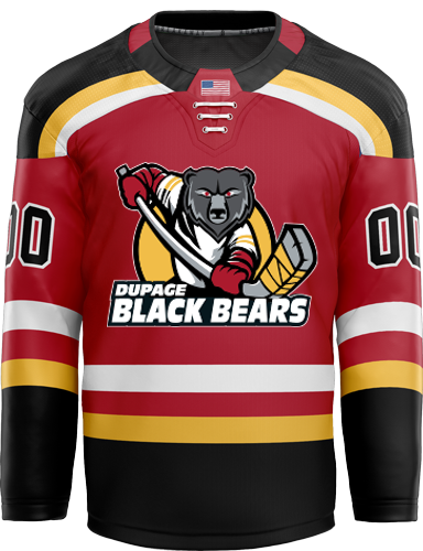 Dupage Black Bears Adult Player Hybrid Jersey